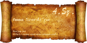 Amma Szeréna névjegykártya